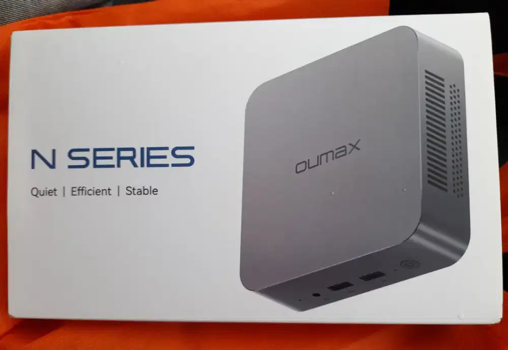 Mini PC Hemat Listrik, Oumax Intel Alderlake N95 Gen12 8/256GB SSD