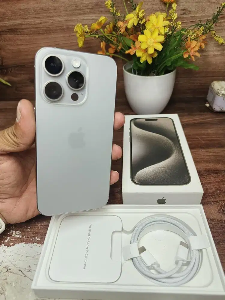 iphone 15 pro 256gb ex ibox bh 88% natural mulus fullset ori bs tt