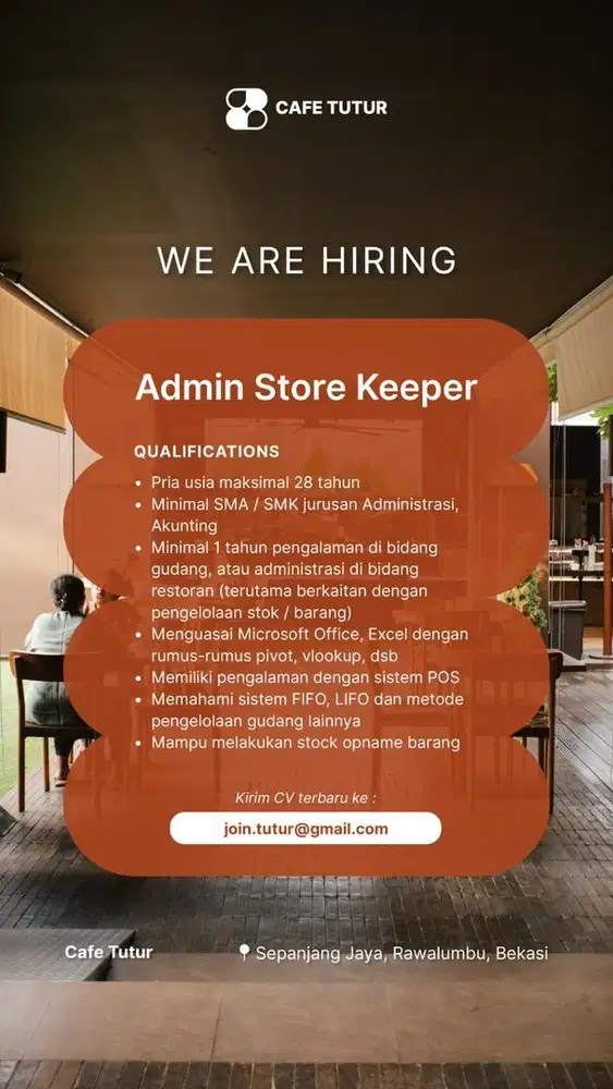 Lowongan Pekerjaan Admin Store Keeper