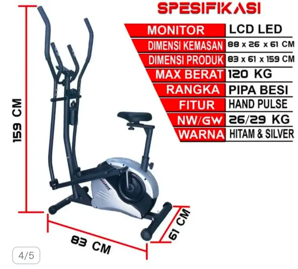Dijual cross trainer