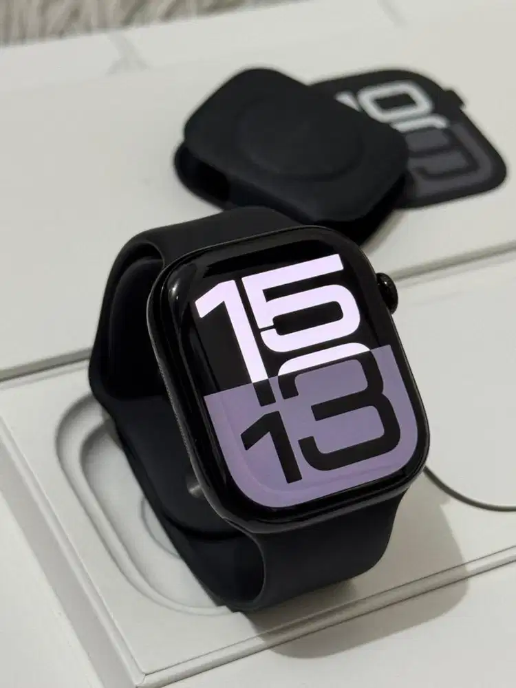 Apple Watch Series 10 46mm Jet Black Fullset Garansi On 2025