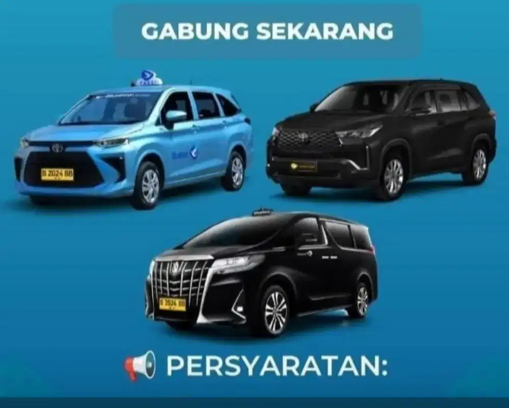 Membutuhkan driver taksi online