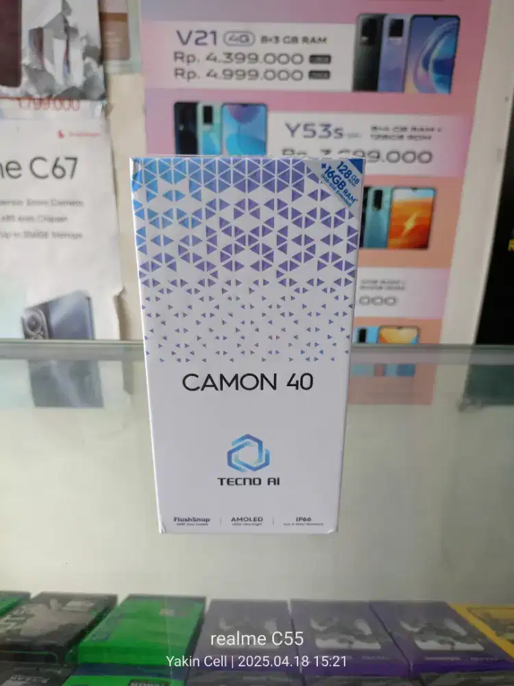 Tecno Camon 40 8/128 GB AMOLED 50 MP Helio G100 Garansi Resmi