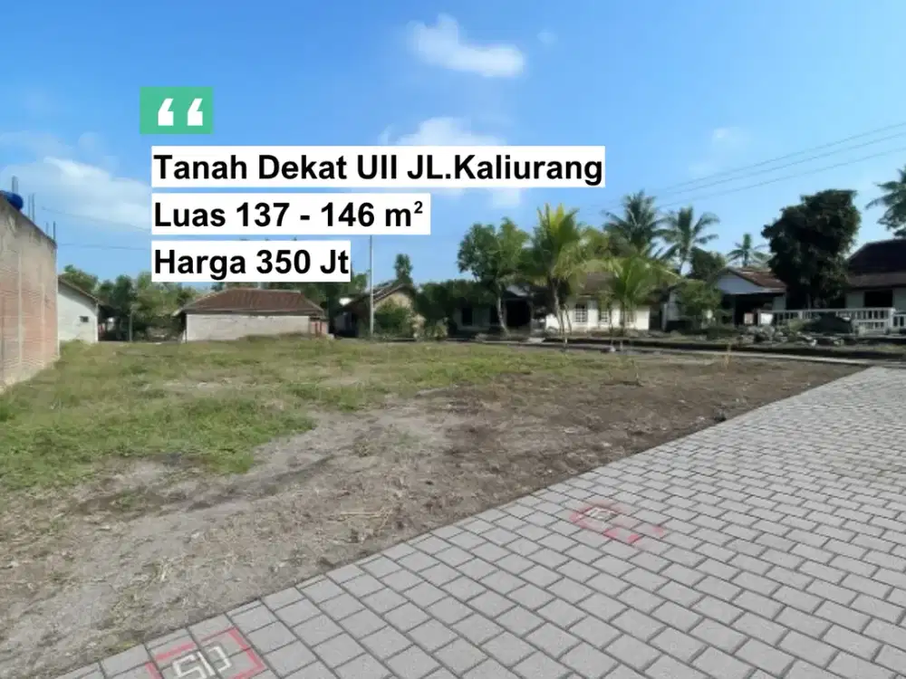 SHM Per Unit Siap AJB, Tanah Dekat UII Jalan Kaliurang