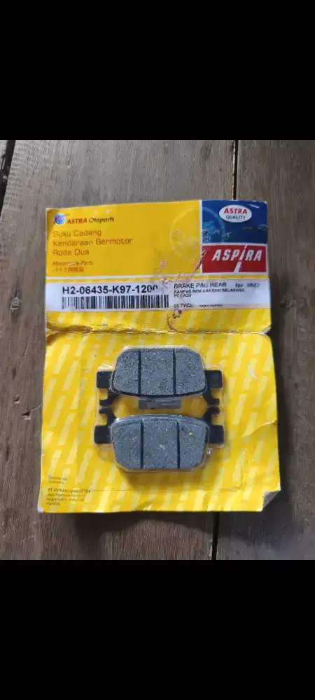 Kampas rem belakang pcx 160 merk aspira