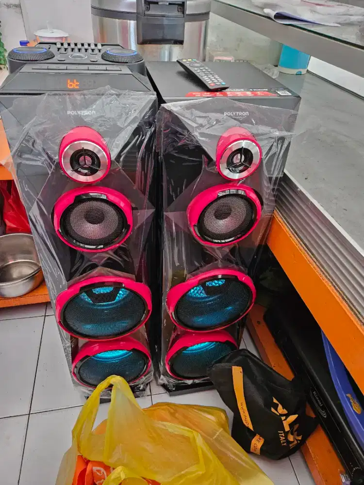 Jual speaker polytron baru pemakaian 2minggu