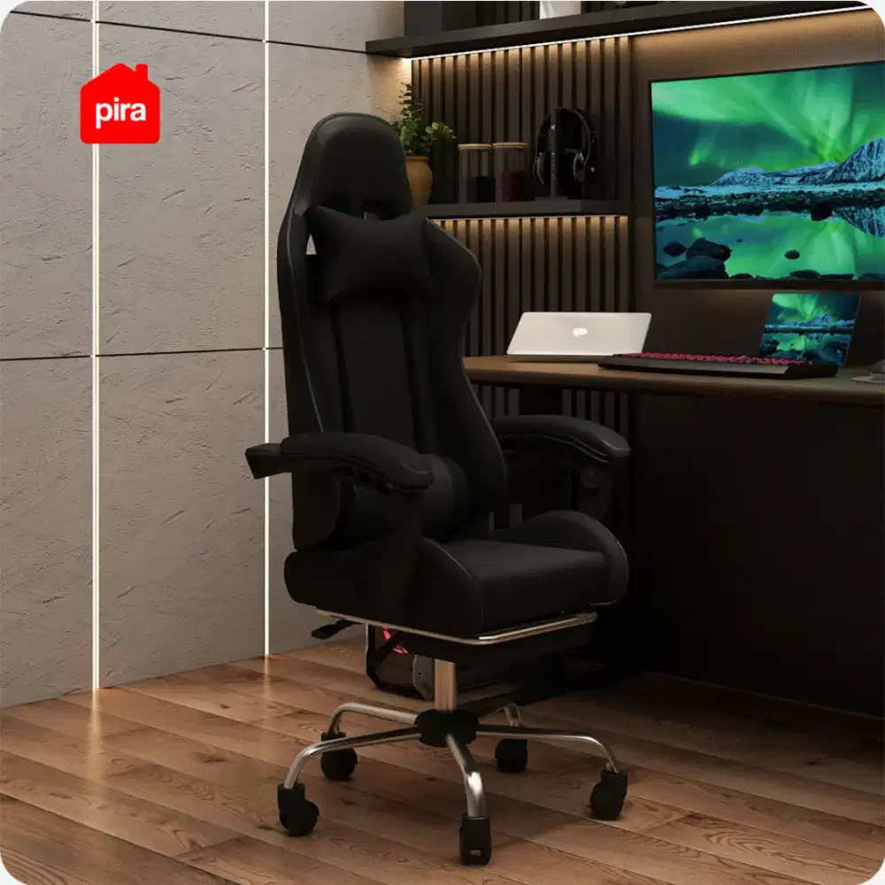 Kursi Gaming Pira Warna Hitam Murah Area Jogja (dwi)