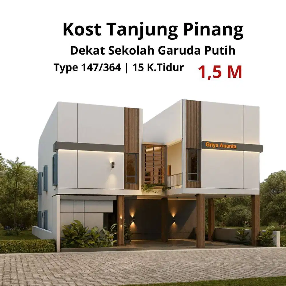 Dijual Kost Siap Bangun 15 Kamar Dekat Garuda Putih