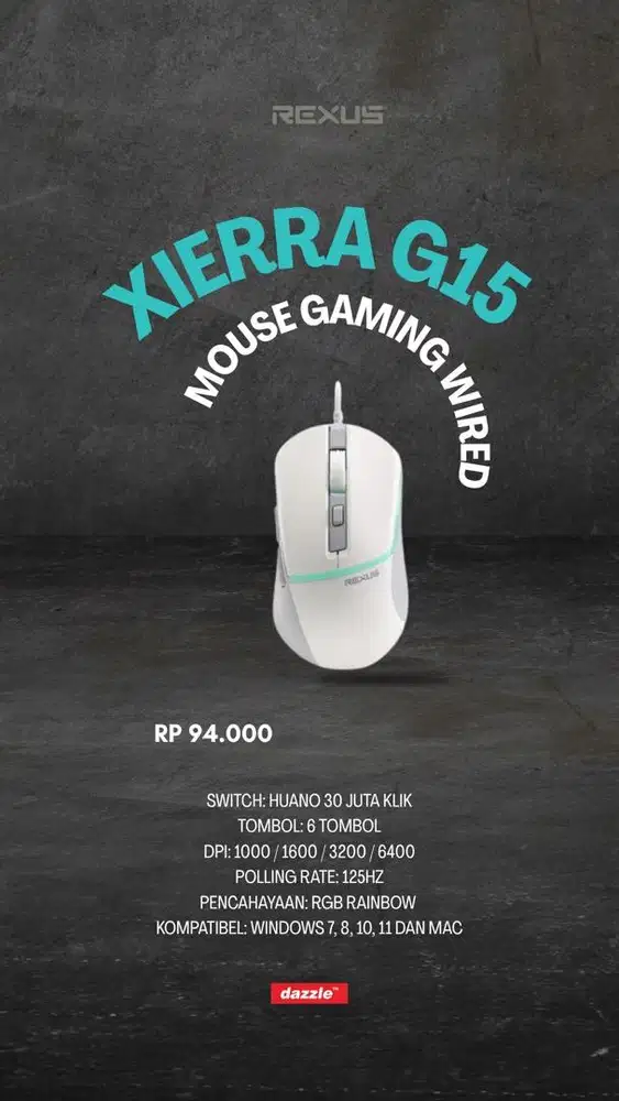 Mouse wired rexus xierra G15