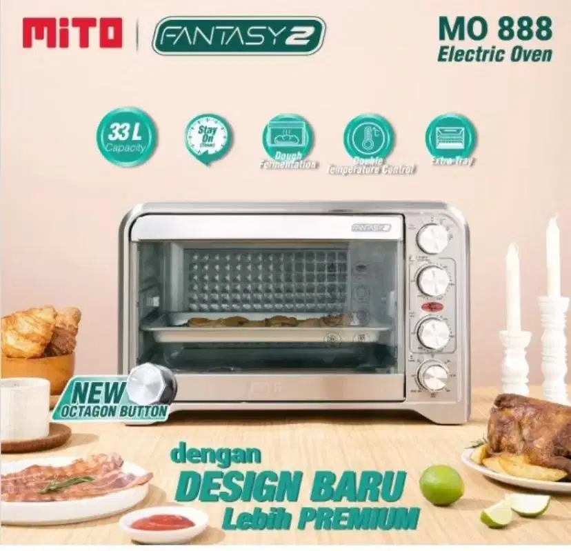 Oven Mito NEW Fantasy 2 MO 888 33 liter Octagon button