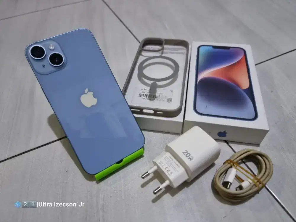 iPhone 14 128GB LL/A BH 84% Fullset, (F-id & T-Tone) On, 3uTools 98