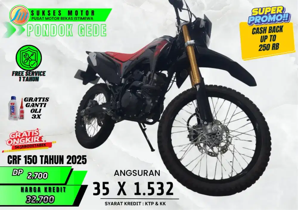 HONDA CRF 150 TAHUN 2025 FULL STANDAR