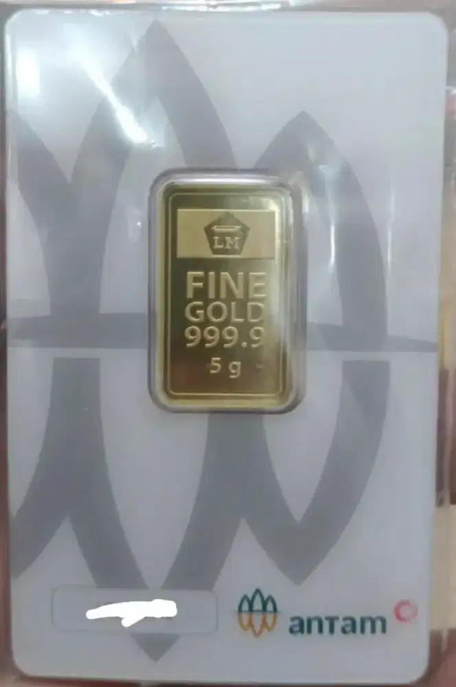 Logam Mulia Emas Antam 5 Gram.