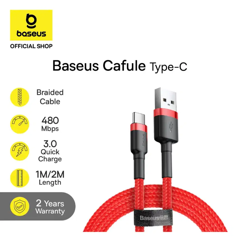 Baseus Cafule Type C Zinc Alloy Aluminium 60w Fast Charging