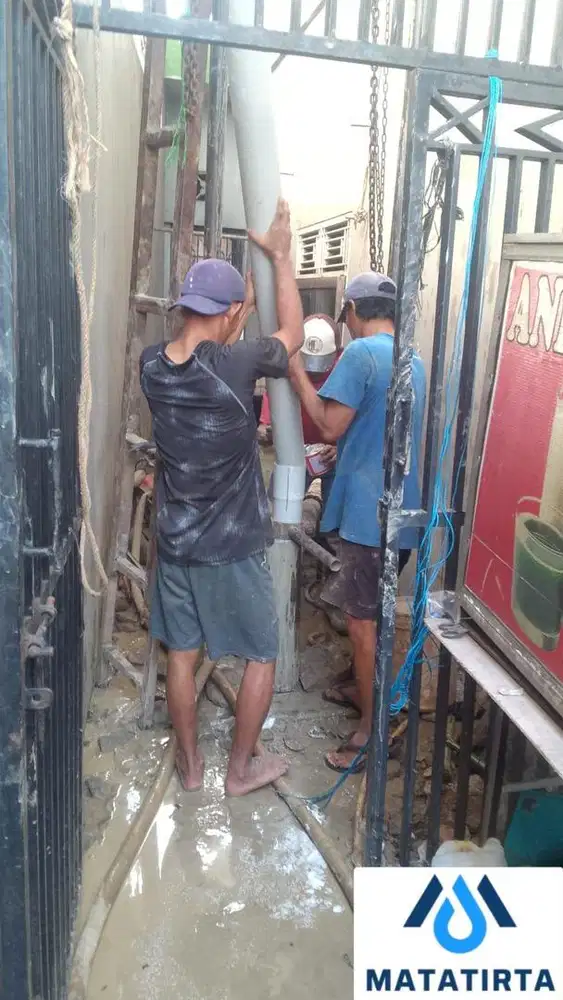 Tukang sumur bor bergaransi sampai air keluar jet pump satelit sible