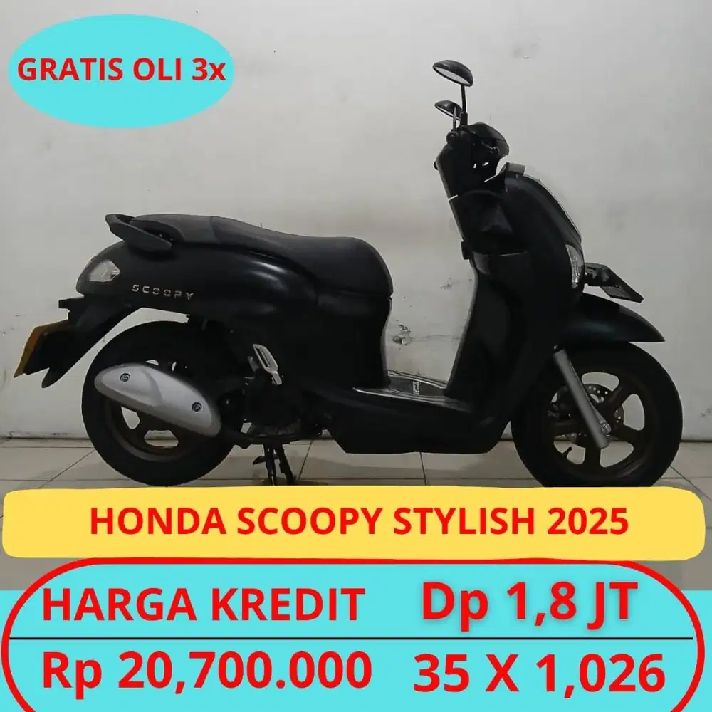Honda Scoopy Stylish Garansi Mesin. Gratis Oli 3x. Free Ongkir