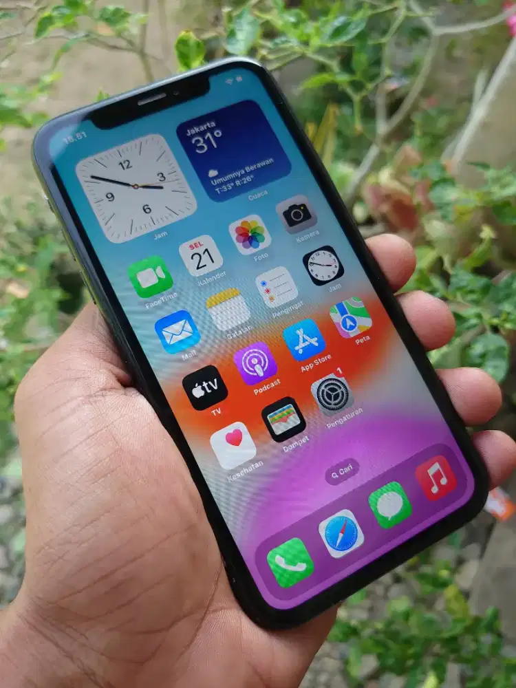 Iphone X. Sinya aman Fullset. Langsung pakai. Bebas reset di tempat