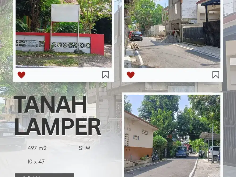 Tanah Cocok Untuk Investasi Atau Hunian Lamper Tengah Semarang Selatan