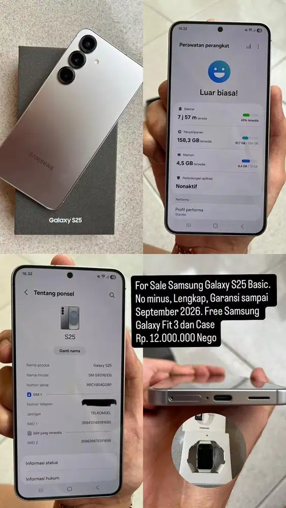 Di jual Samsung Galaxy S25 Basic
