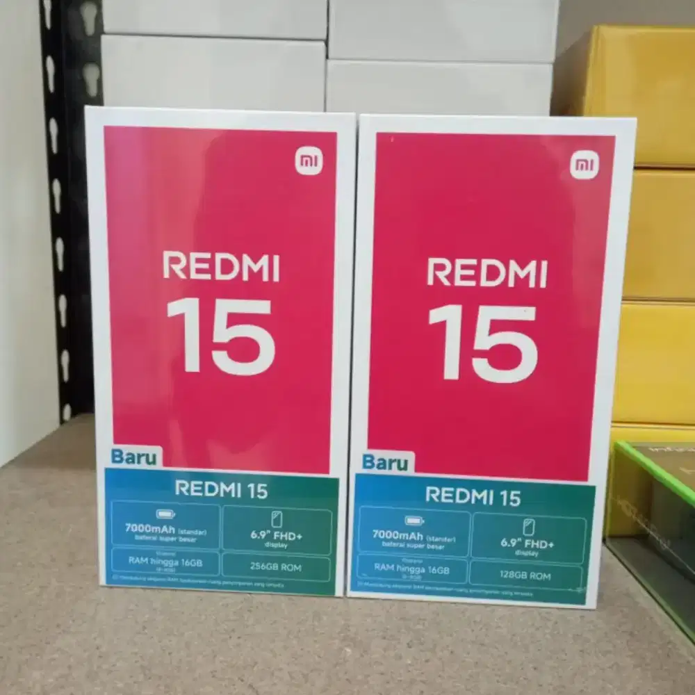 Redmi 15 8+8/128 nfc new garansi resmi
