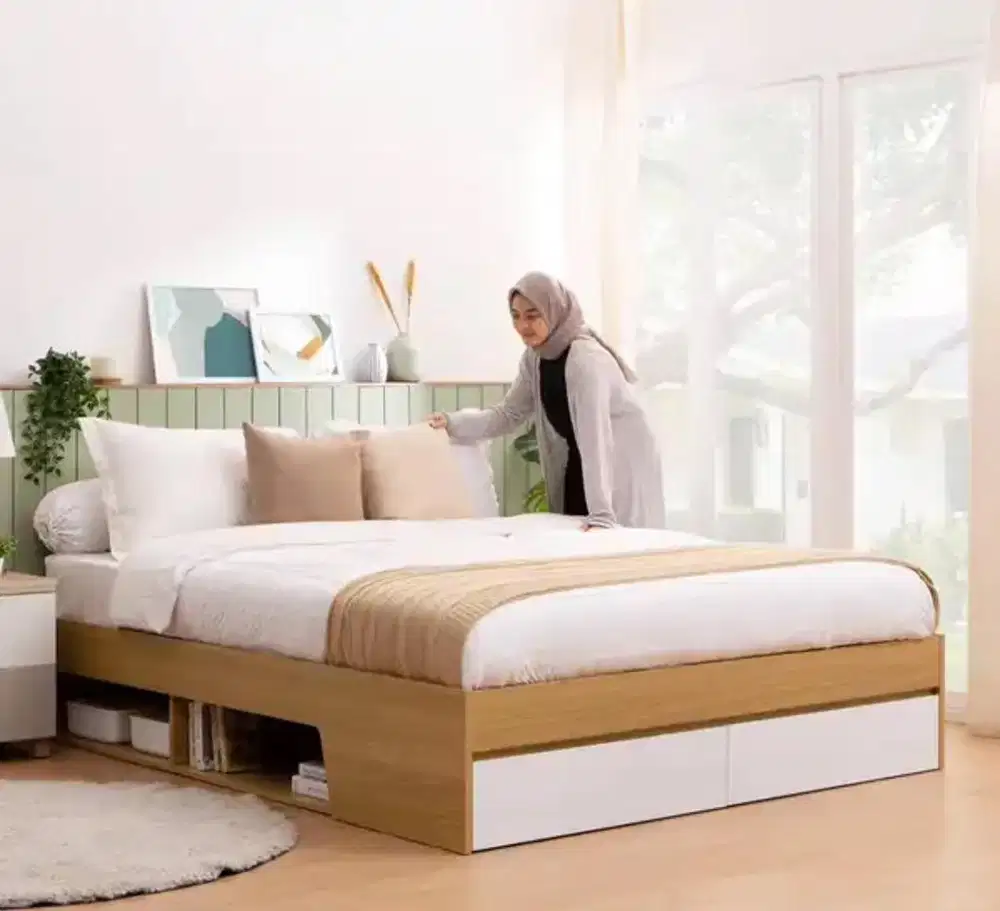 SET KATO & YORU Tempat Tidur 160x200 cm