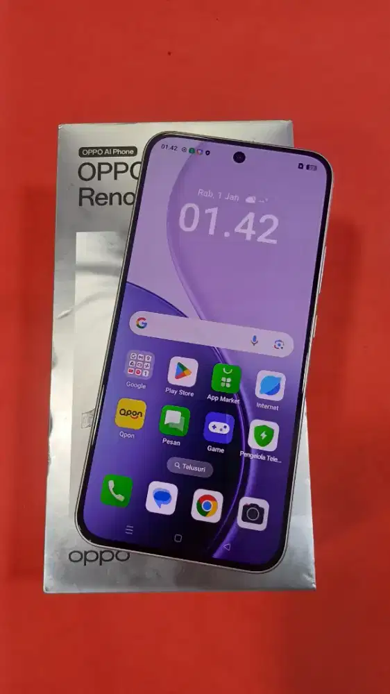 Oppo Reno 14F 5G 8/256gb Pink Fullset Mulus 3 Mingguan Pakai. Garansi