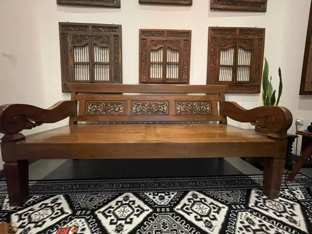 Resban Bangku Jati Asli Kokoh