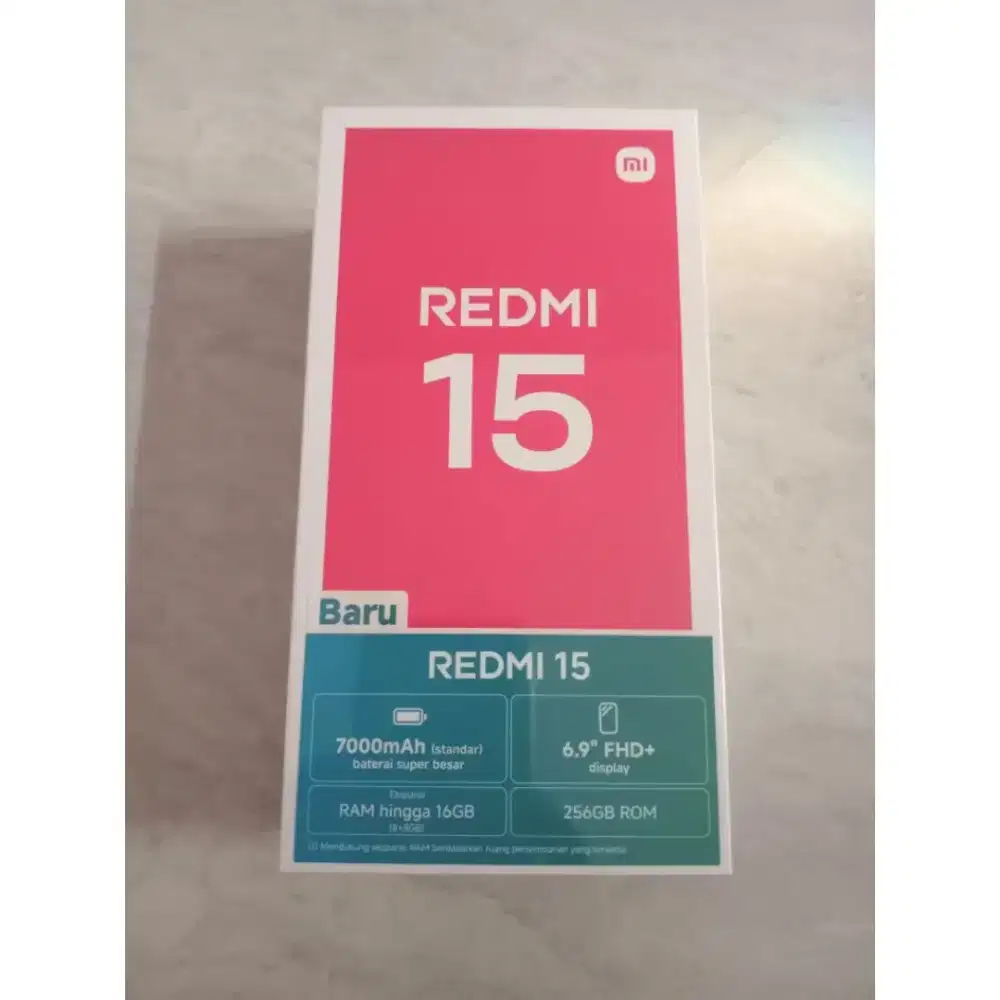 Redmi 15 8/256 new garansi resmi