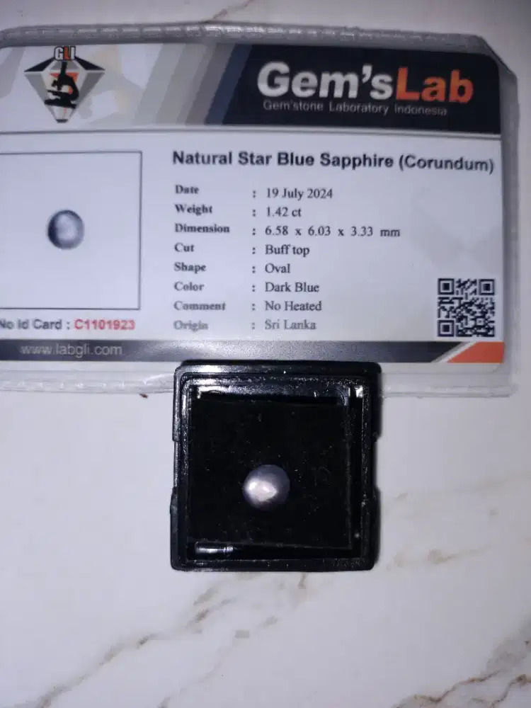 Baru natural blue safir
