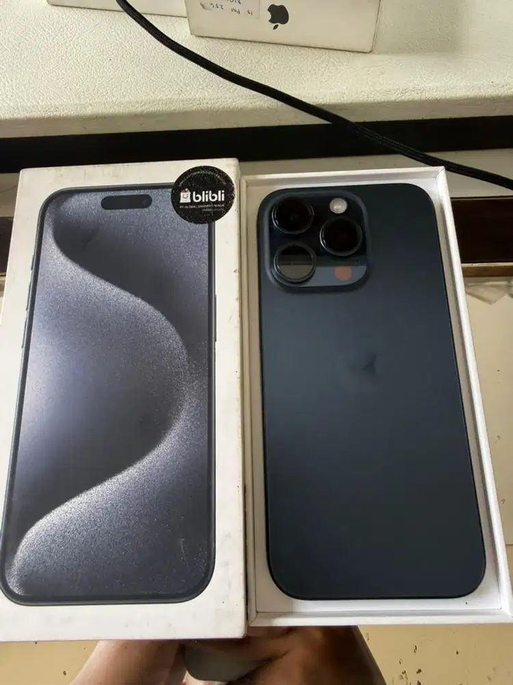 iphone 15 pro 128 gb ibox blue titanium