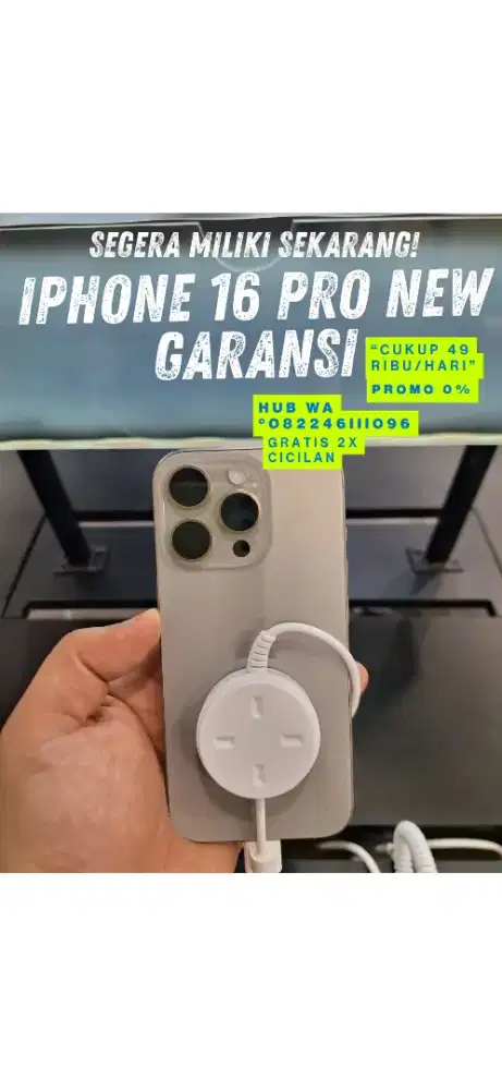 IPHONE 16 PRO NEW GARANSI BISA CICILAN
