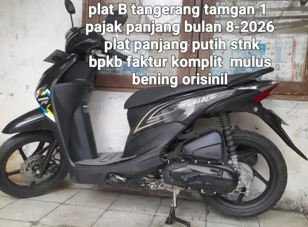 Honda beat F1 2015 POP stater halus cw asli hitam B tangerang pajk pjg
