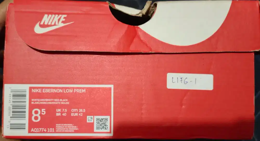 Sepatu NIKE EBERNON LOW MERAH
