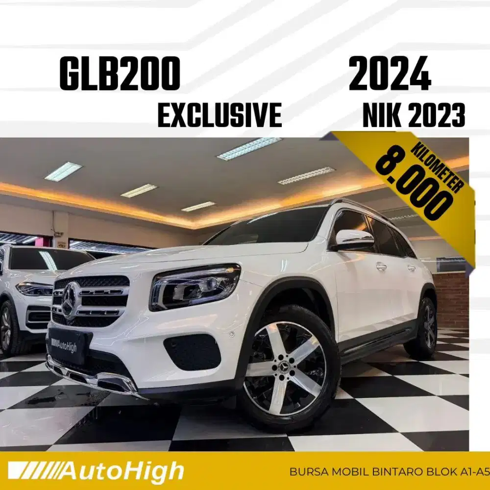 DP10% [Km8.000] GLB200 2023 White / GLB 200 Reg 2024 #AUTOHIGH