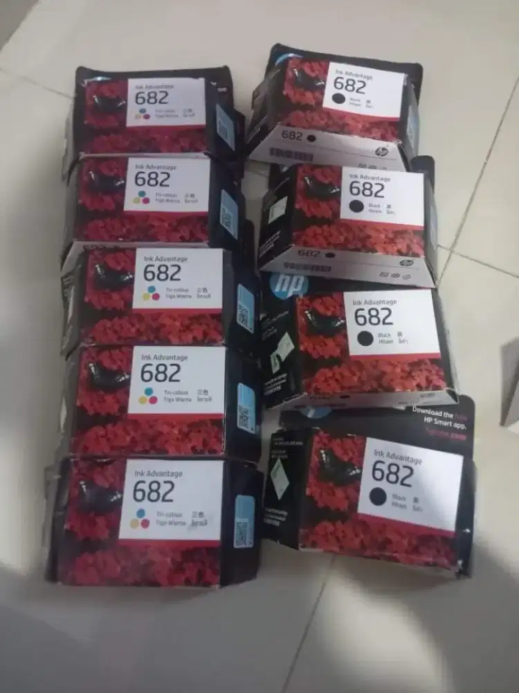 Tinta hp 680 black 680 color 682 black 682 color