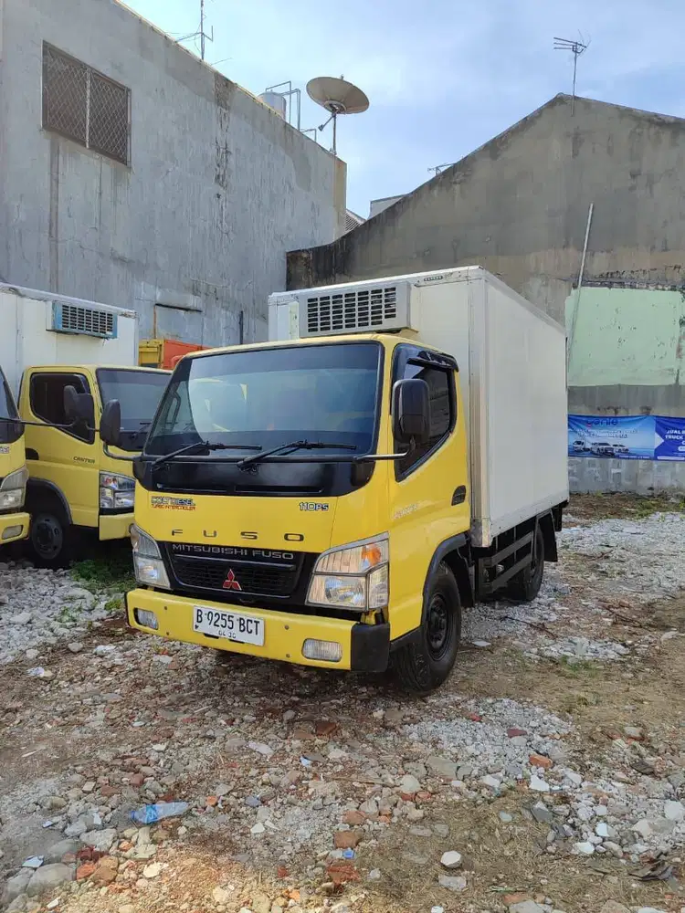 Mitsubishi canter fe71 110ps engkel box freezer beku -18