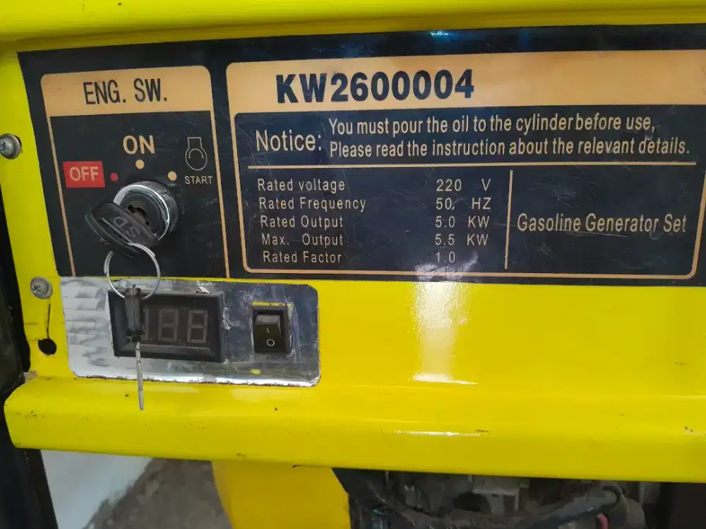 Genset krisbow 5000w