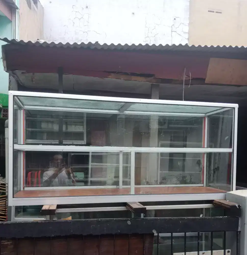 Etalase warteg 2 meter mulus