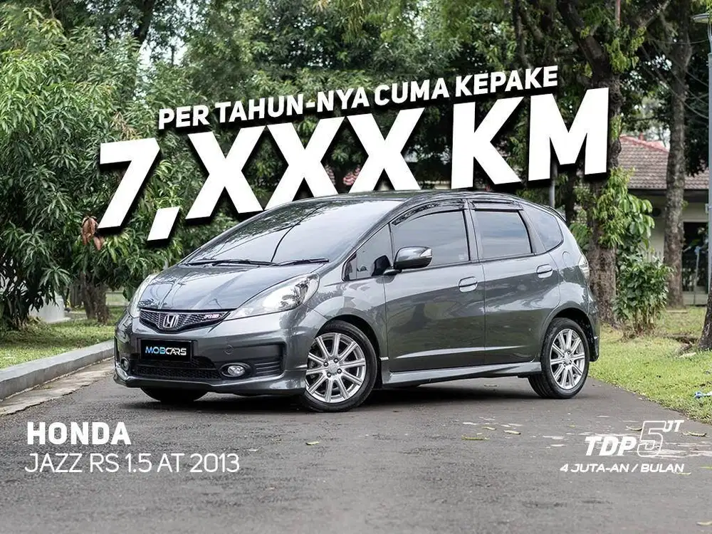 TDP 5JT AN HONDA JAZZ 1.5 RS AT 2013 ( GE8 ) ABU ABU MATIC MOBCARS