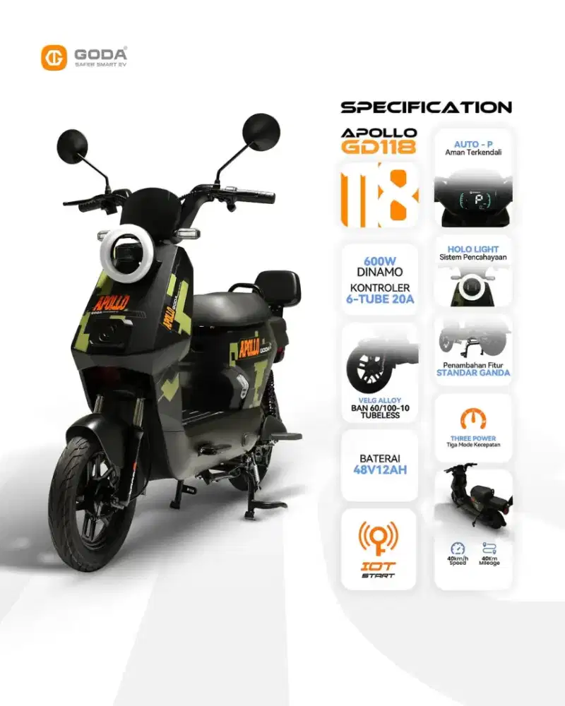 SELIS Sepeda Listrik Murah ( GODA 118 APPOLO)