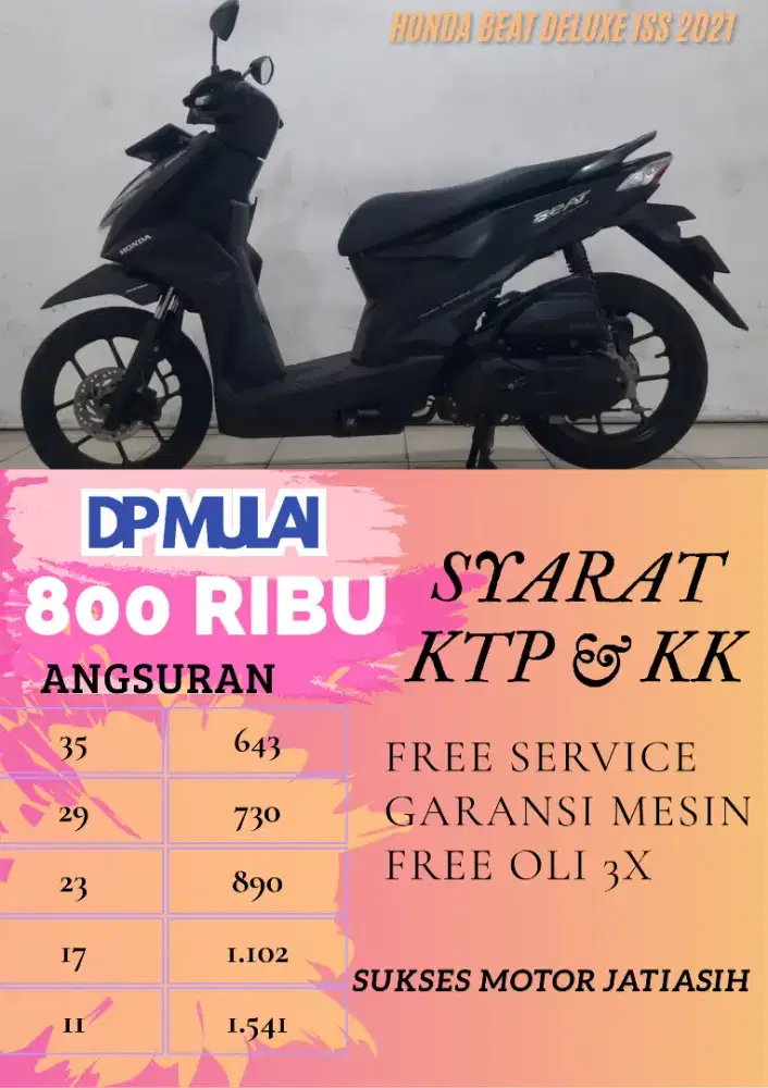 HONDA BEAT DELUXE ISS 2021