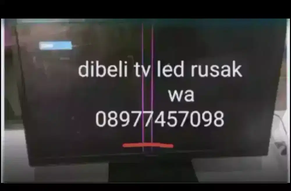 Tv led  rusak dibeliii