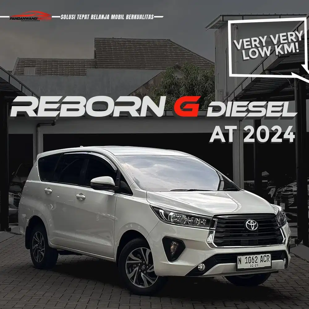 Km 900 perak Innova Reborn G diesel AT 2024