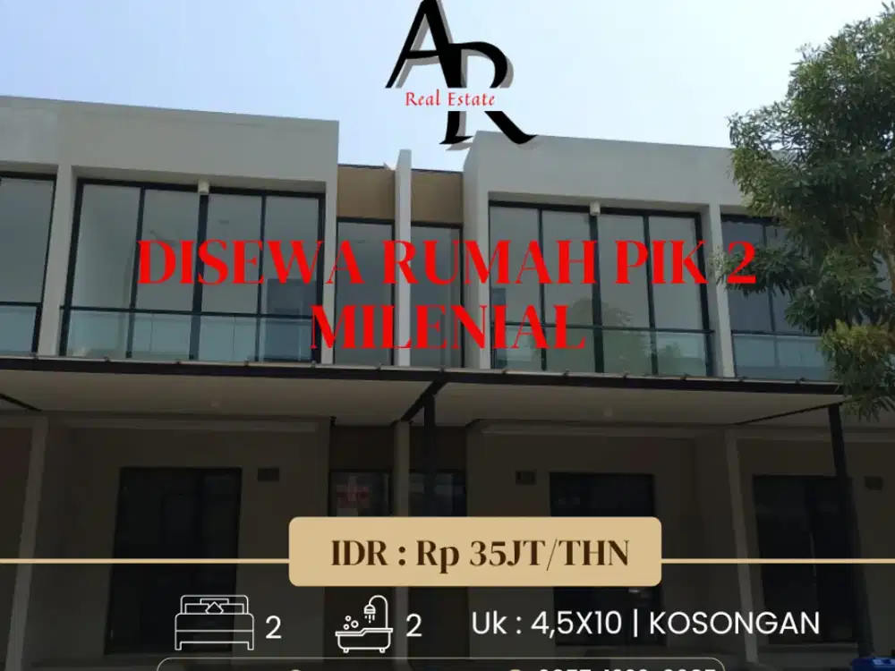 Disewa cepat rumah pik 2 milenial Brand New