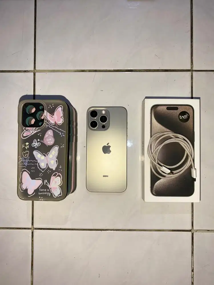 Iphone 15 pro max 256gb ibox natural titanium