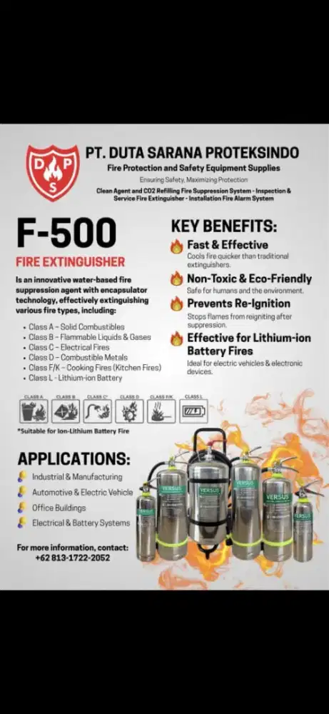 Apar.f500 lihtium ion