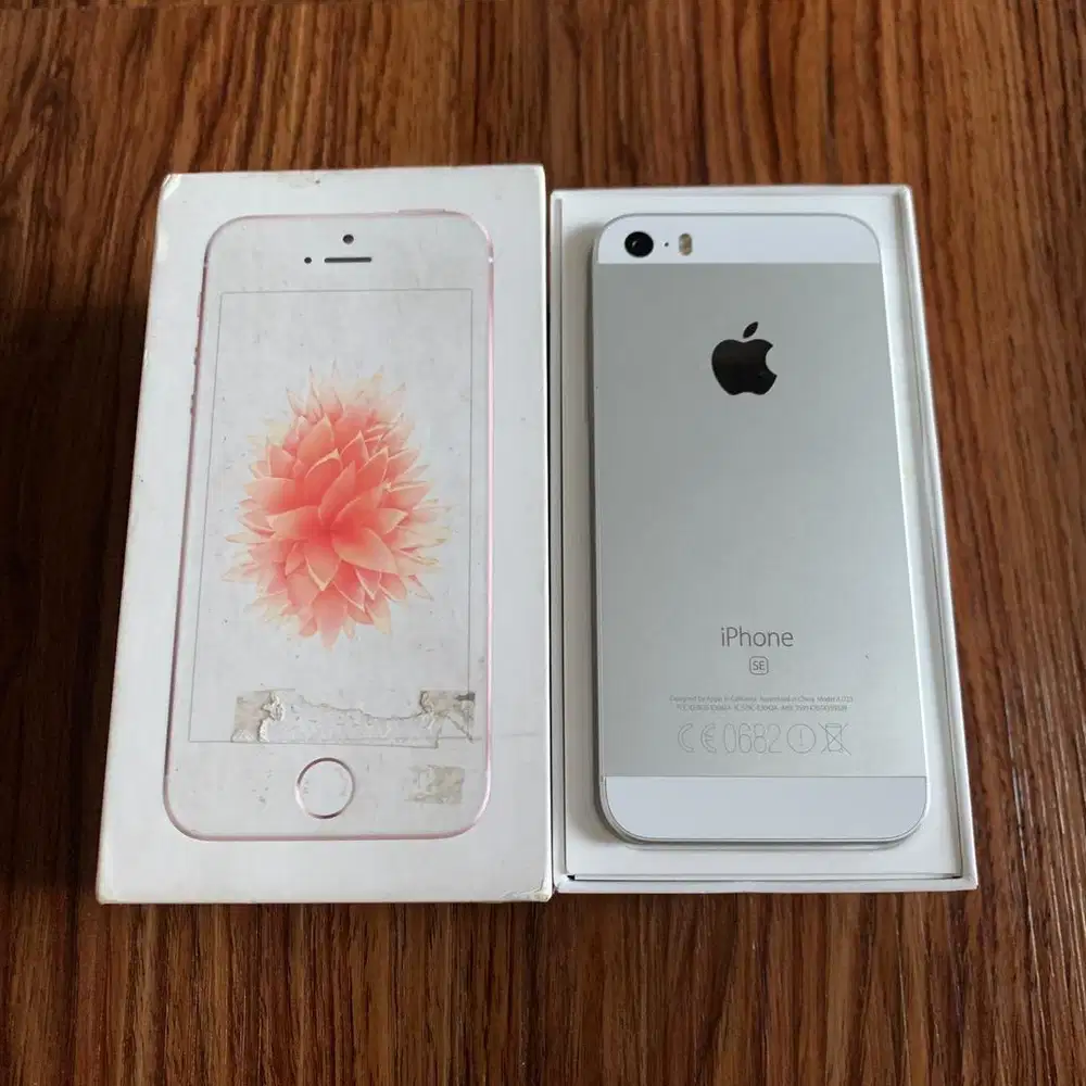 Apple iPhone SE Silver — Kondisi Mulus & Siap Pakai