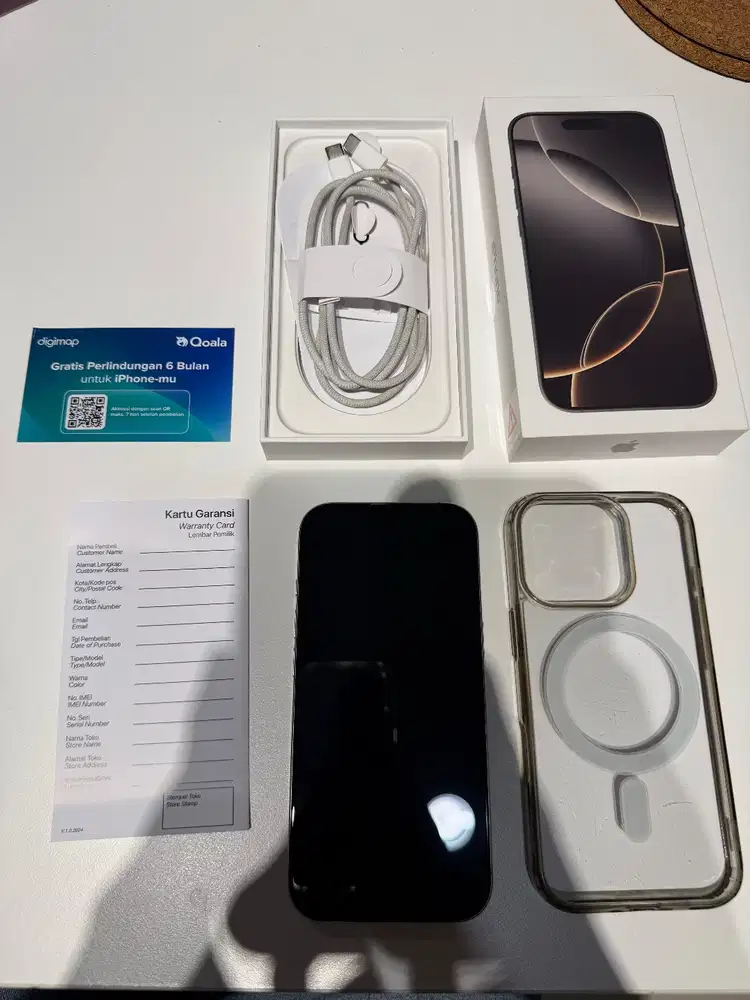 Dijual Iphone 16 Pro 128gb Natural Titanium GARANSI ON s.d April 2026