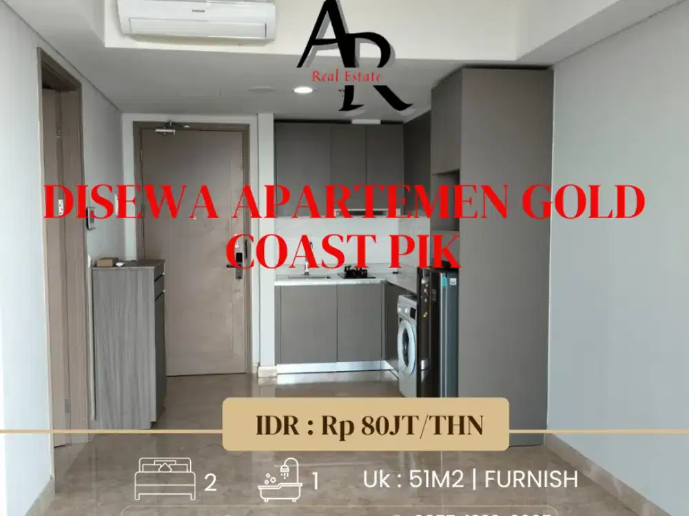 Disewa cepat Apartemen Gold Coast PIK