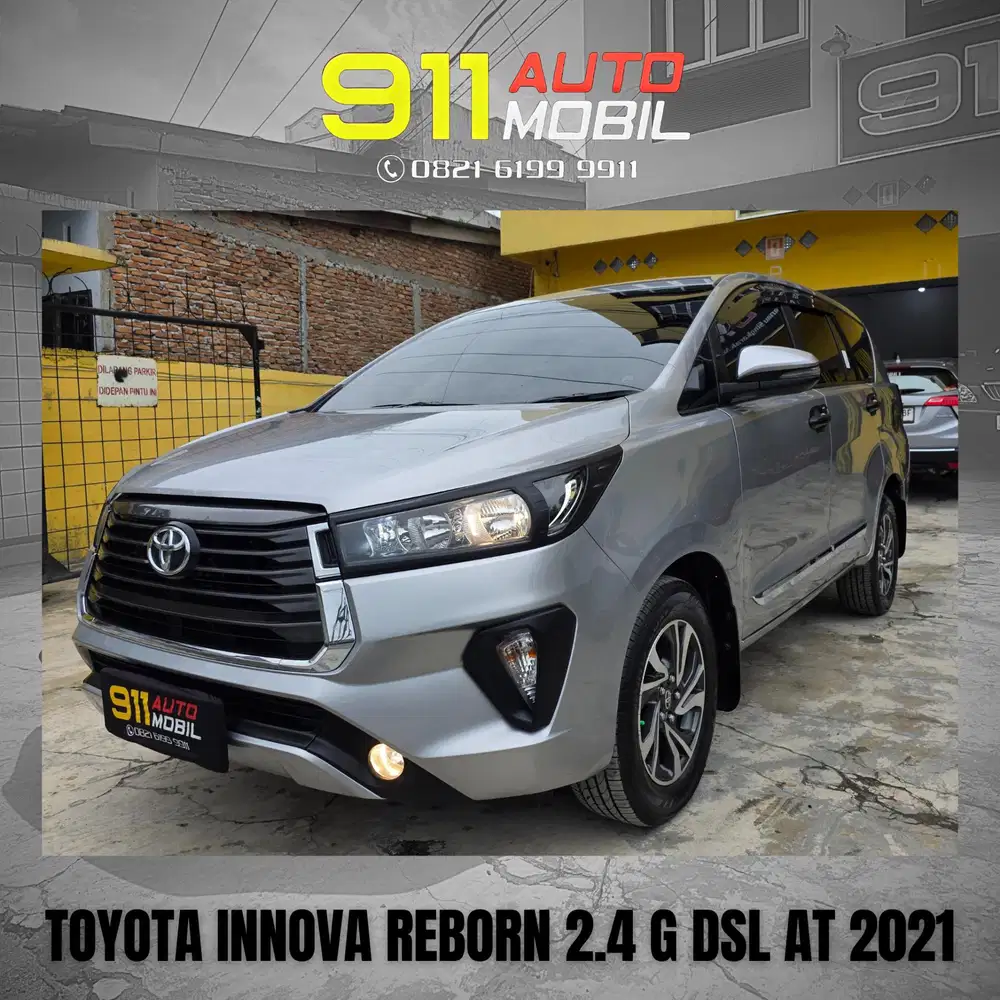 [ ODO 50 RIBUAN ] TOYOTA INNOVA REBORN 2.4 G DIESEL MATIC TAHUN 2021